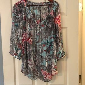 Daniel Rain. Sheer blouse.